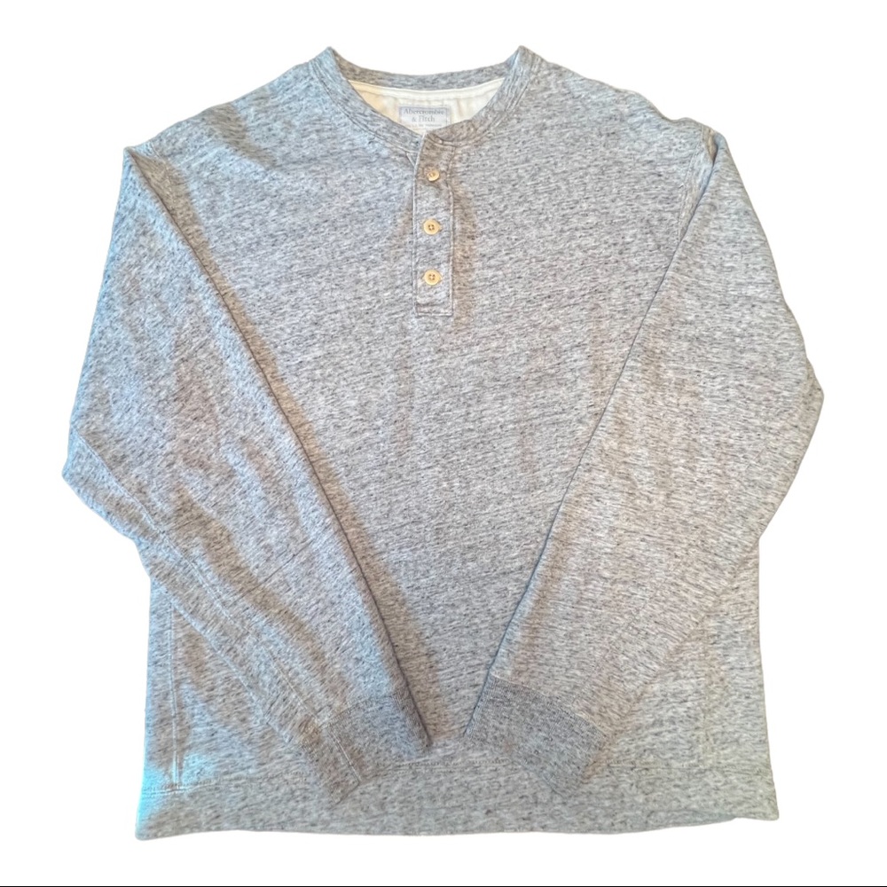 Abercrombie & Fitch - Mens Pullover Sweater - Grey - Large